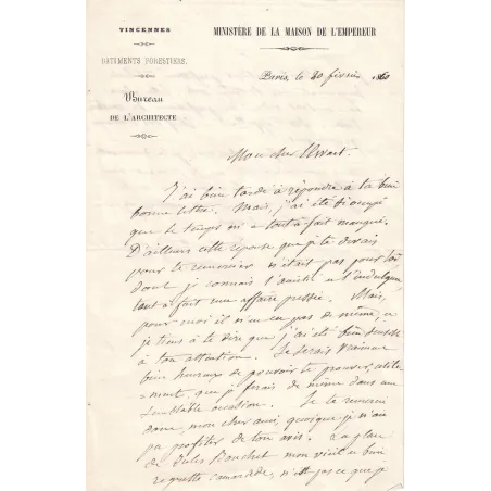 CONSTANT-DUFEUX Simon-Claude - ARCHITECTE FRANCAIS 1801-1870-MAISON DE L'EMPEREUR.