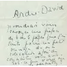 DAVID André (1899-1988) - Romancier, poète, mémorialiste et essayiste.