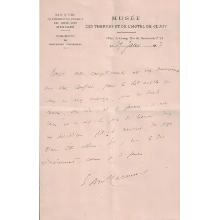 HARAUCOURT Edmond (1856-1941) - POETE - ROMANCIER - COMPOSITEUR - AUTEUR.