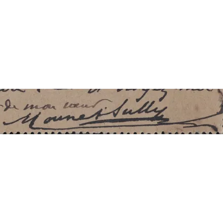 MOUNET-SULLY - Jean SULLY MOUNET - 1841-1916 - ACTEUR FRANCAIS - COMEDIE FRANCAISE - CARTE LETTRE AVEC SIGNATURE AUTOGRAPHE.