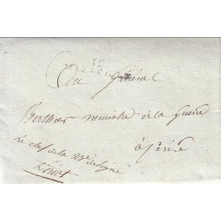 DERIOT ALBERT FRANCOIS BARON D'EMPIRE POUR BERTHIER MINISTRE DE LA GUERRE 3-7-1803 - ARMEE DE L'INTERIEUR.