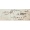 CONVENTION NATIONALE COMITE DE LA GUERRE LE 20-12-1794 SUPERBE ENTETE AVEC 6 SIGNATURES DE PREMIER PLAN.