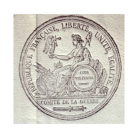 CONVENTION NATIONALE COMITE DE LA GUERRE LE 20-12-1794 SUPERBE ENTETE AVEC 6 SIGNATURES DE PREMIER PLAN.