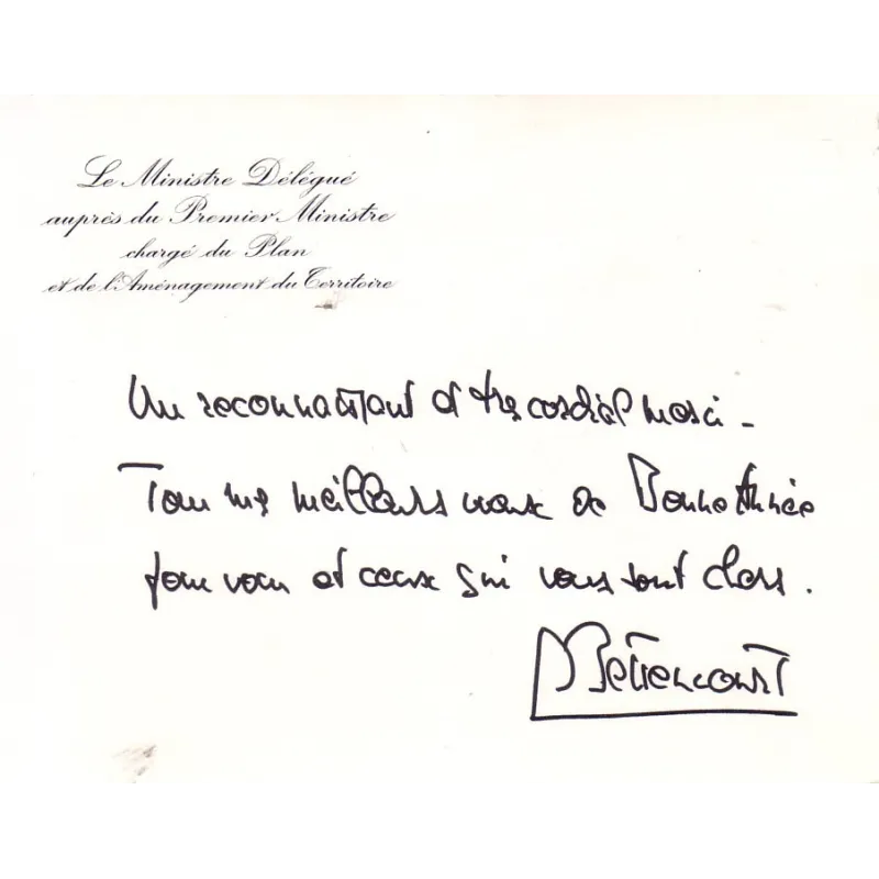 BETTENCOURT André - MINISTRE DE 1970 A 1973.