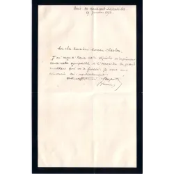 BONAPARTE NAPOLEON DIT "PRINCE JEROME"- MINISTRE -LETTRE AVEC CORRESPONDANCE.