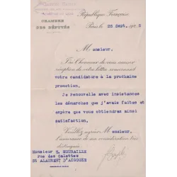 BAZILE Gaston (1883-1952)  DEPUTE – SENATEUR du GARD – SOUS SECRETAIRE D’ETAT