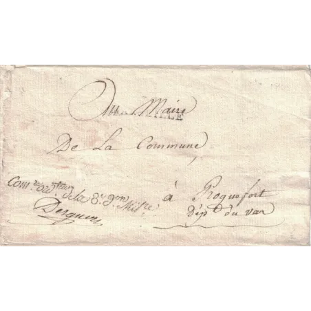 DESGUERS Louis Charles Victor (1755-1828) - COMMISSAIRE ORDONNATEUR SOUS LE CONSULAT.