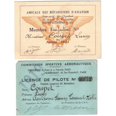 Lucien COUPET, le pilote de tous les exploits ! Contemporain de Saint-Exupéry et Mermoz