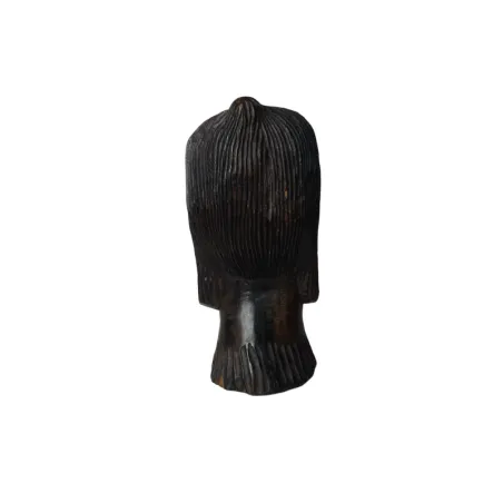 Art Africain - Tête de Femme en bois d'ébène massif