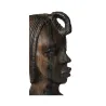 Art Africain - Tête de Femme en bois d'ébène massif