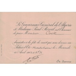 REVOIL Paul (1856-1914) - GOUVERNEUR DE L’ALGERIE-DIRECTEUR DE LA BANQUE OTTOMANE.