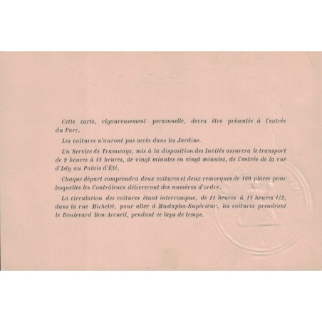 copy of LEYGUES Georges - MINISTRE - CARTE DE CIRCULATION DE CIRCULATION DE 1930.