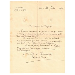DE CORMONT M.-Ch.-A. (1847-1933) - EVEQUE D'AIRE ET DE DAX
