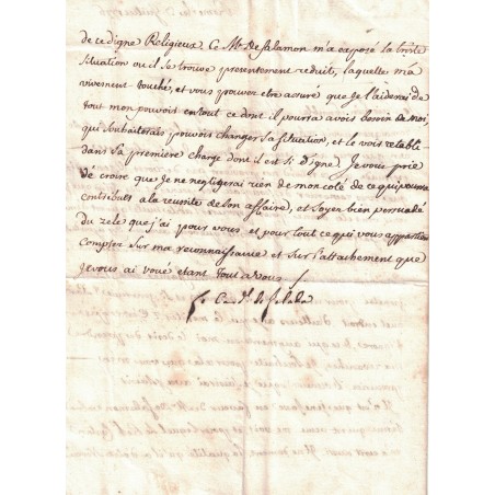 Francesco Saverio DE ZELADA (1717-1801) - CARDINAL ITALIEN - LETTRE DU BUREAU FRANCAIS DE ROME LE 13 JUILLET 1776.