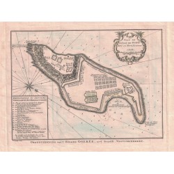 ILE DE GORÉE - SENEGAL - CARTE DE L'ISLE AVEC SES FORTIFICATIONS - AVANT 1779.
