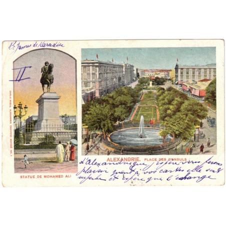 EGYPTE - ALEXANDRIE - PLACE DES CONSULS