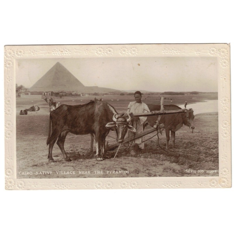 EGYPTE - LE CAIRE - VILLAGE DE NATIFS PRES DES PYRAMIDES - TYPE BLANC - CARTE POSTALE EGYPTE - LE CAIRE - VILLAGE DE NATIFS PRES DES PYRAMIDES - TYPE BLANC - CARTE POSTALE