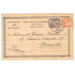EGYPTE - LE CAIRE STATION - DINER ARABE - CARTE POSTALE - 1901