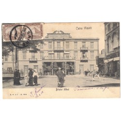 EGYPTE - LE CAIRE - HÔTEL BRISTOL - CARTE POSTALE POUR ROUÏBA - 1905