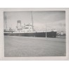 STEAMER "BRITTANY" - ST MALO LE 8-7-1937 EN PARTANCE POUR SOUTHAMPTON - PHOTOGRAPHIE.