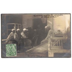 EGYPTE - ALEXANDRIE - FUMEURS ARABES - CARTE PHOTO 1914