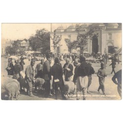 TURKIYE - ISTANBUL - CONSTANTINOPLE - THE SHEEP MARKET IN FRONT OF A MOSQUE