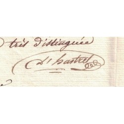 HASTREL DE RIVEDOUX Etienne D' (1766-1846) Baron d'Empire - Directeur Général des Conscription Ministère de la Guerre.