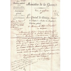 HASTREL DE RIVEDOUX Etienne D' (1766-1846) Baron d'Empire - Directeur Général des Conscription Ministère de la Guerre.