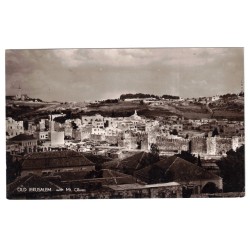 ISRAËL - VIEUX JÉRUSALEM AVEC LE MT. OLIVES - CARTE POSTALE