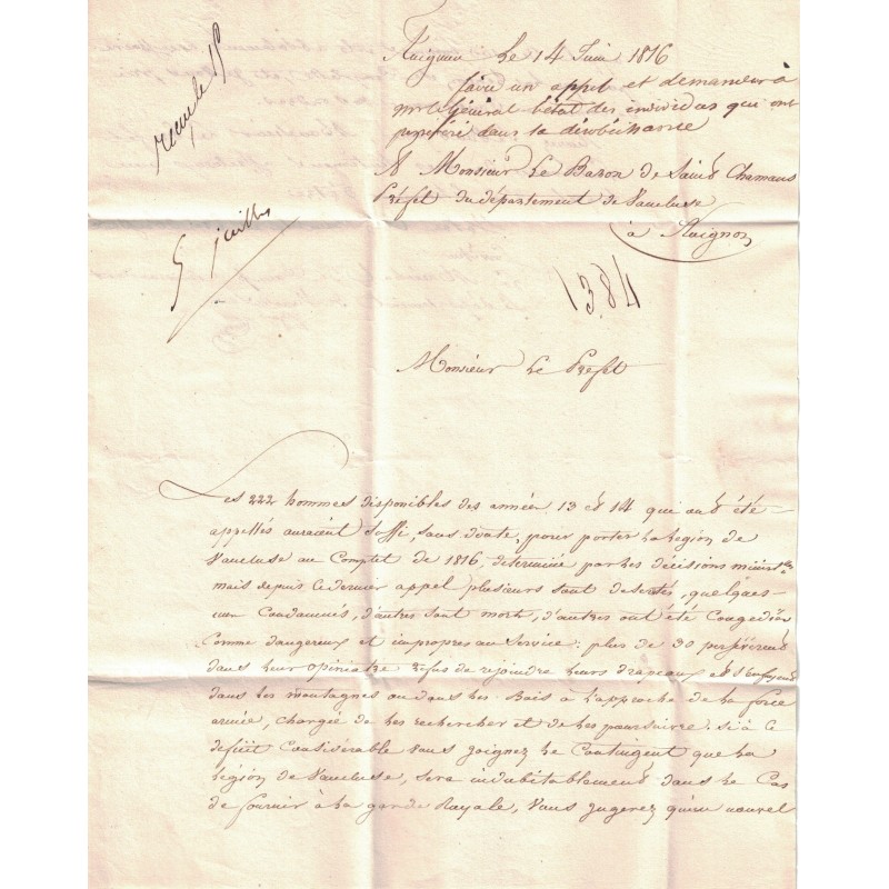 André Philippe CORSIN (1773-1854) - Lieutenant Général - Baron D'Empire - Vicomte par le Roi.