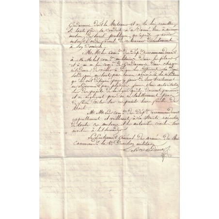 Ange Hyacinthe Maxence de DAMAS (PARIS -1785 -1862) - Général Russe puis Général de l'Armée Française - Ministre de la Guerre.