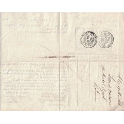 GARD - ALAIS - LETTRE DE VOITURE ENTREPRISE MICHEL PIGNOL COMMISSIONAIRE CHARGEUR - 19-5-1816.