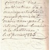 VAUCLUSE - LA BASTIDONNE - TIMBRE ROYAL A 35c + TIMBRE ROYAL SEC - SIGNATURE DU MAIRE LE 6 FEVRIER 1835.