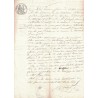 VAUCLUSE - LA BASTIDONNE - TIMBRE ROYAL A 35c + TIMBRE ROYAL SEC - SIGNATURE DU MAIRE LE 6 FEVRIER 1835.