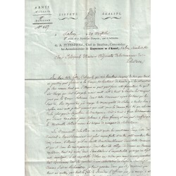 O.A. PETREZZOLI - Chef de Bataillon, Commandant les arrondissements de Salon et de Lambesc.