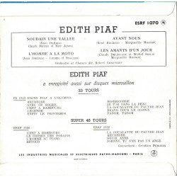 PIAF Édith nom de scène d'Édith Gassion (1915-1963) née à Paris décès à Grasse (Alpes-Maritimes)