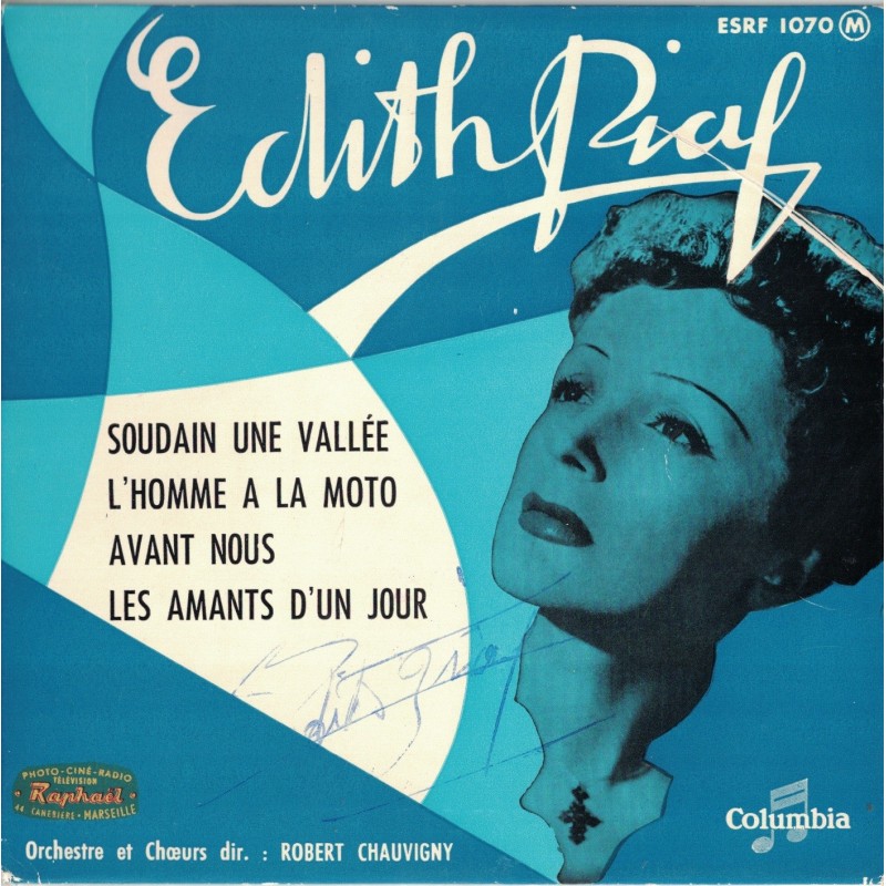 PIAF Édith nom de scène d'Édith Gassion (1915-1963) née à Paris décès à Grasse (Alpes-Maritimes)