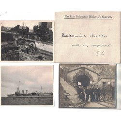GUERRE 14/18 - HELIGOLAND - AMIRAL ANTOINE BOISSIERE LE 5 MAI 1920 AVEC LA DELGATION FRANCO BRITANNIQUE.