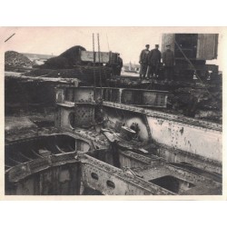 GUERRE 14/18 - HELIGOLAND - AMIRAL ANTOINE BOISSIERE LE 5 MAI 1920 AVEC LA DELGATION FRANCO BRITANNIQUE.