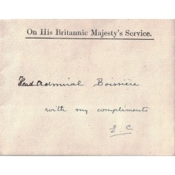 GUERRE 14/18 - HELIGOLAND - AMIRAL ANTOINE BOISSIERE LE 5 MAI 1920 AVEC LA DELGATION FRANCO BRITANNIQUE.