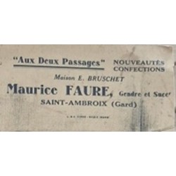 GERMAINE BOURET - ILLUSTRATRICE -FRANCAISE - (1907-1953) - AFFICHE ANCIENNE CARTONNEE - PUB - ST AMBROIX - GARD..