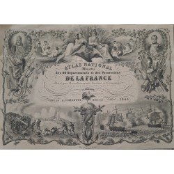 SUPERBE ILLUSTRATION - ATLAS NATIONAL ILLUSTREE DE LA FRANCE - V.LEVASSEUR - EDITEUR A.COMBETTE 1854 - FORMAT 41,5x21,5cm